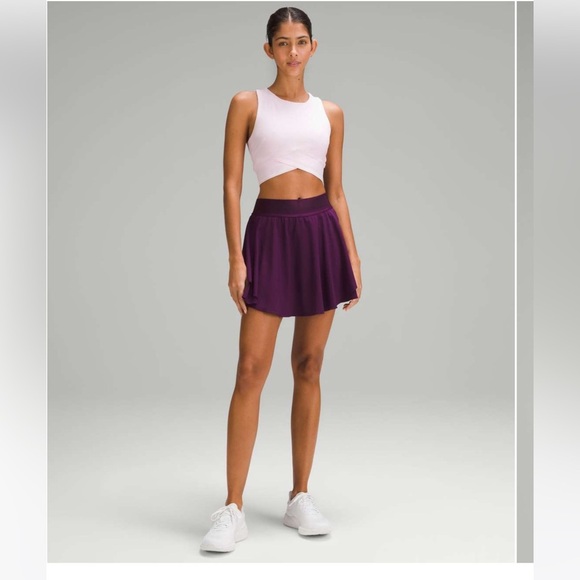NWT Lululemon Court Rival High-Rise Skirt *Long / Dramatic Magenta